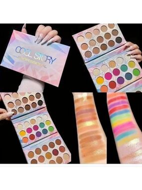 45-color Eyeshadow Palette , Pearly, Matte, And Shimmer Finish, Multiple Shades*